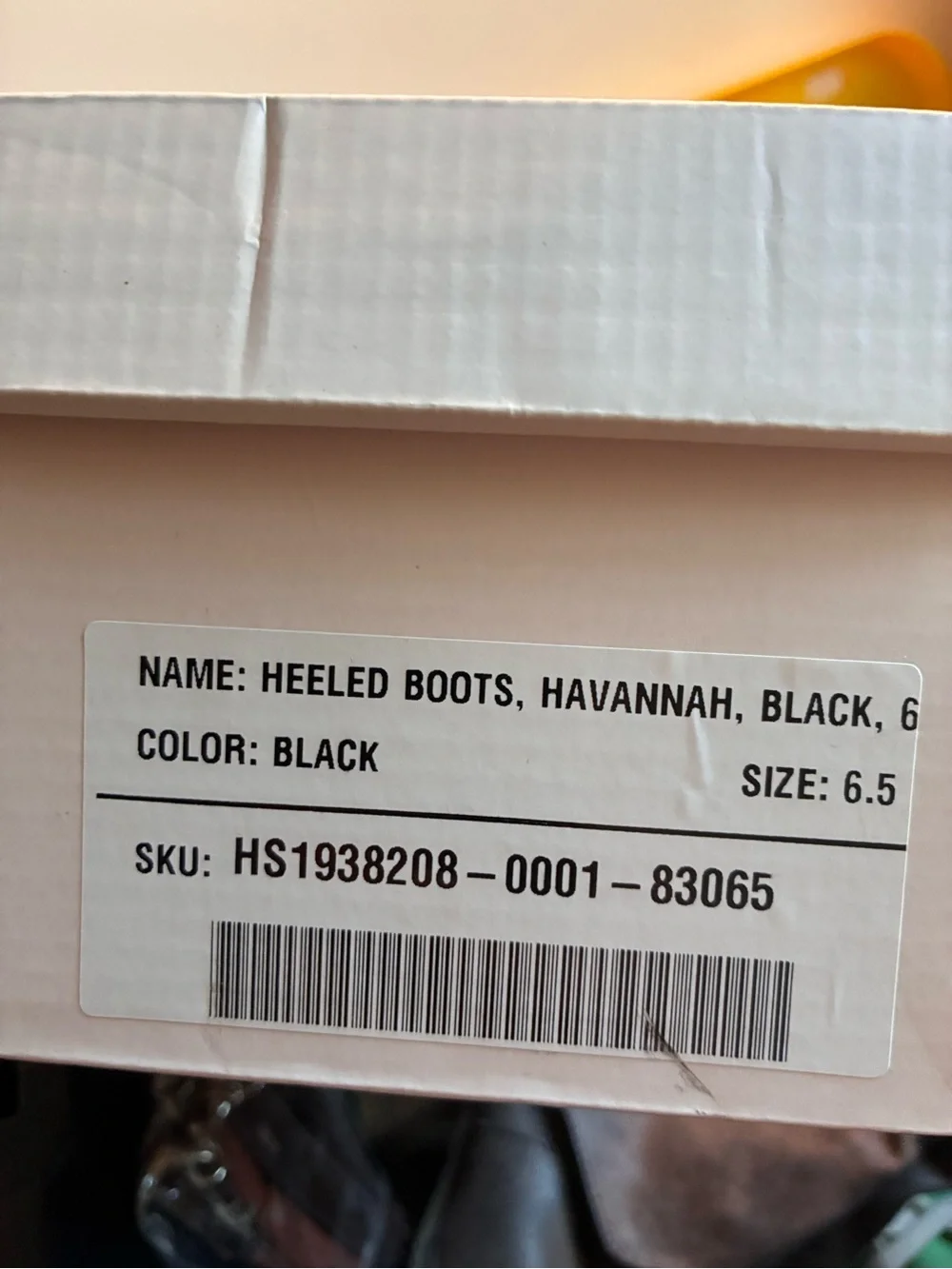 Havannah Black Over the Knee Wedge Boots Women's Size 6.5 Faux Suede